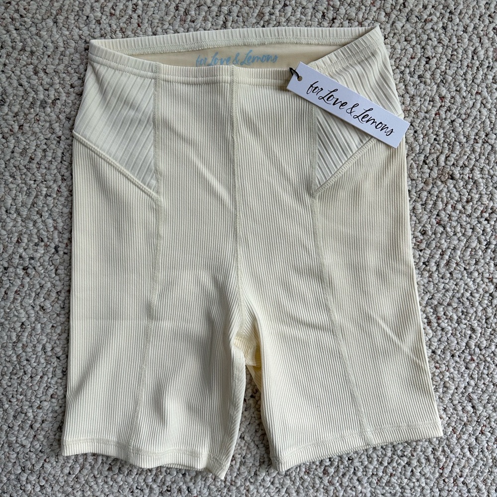 NWT For Love and Lemons Biker Shorts